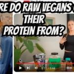 Where do raw vegans get their protein from?