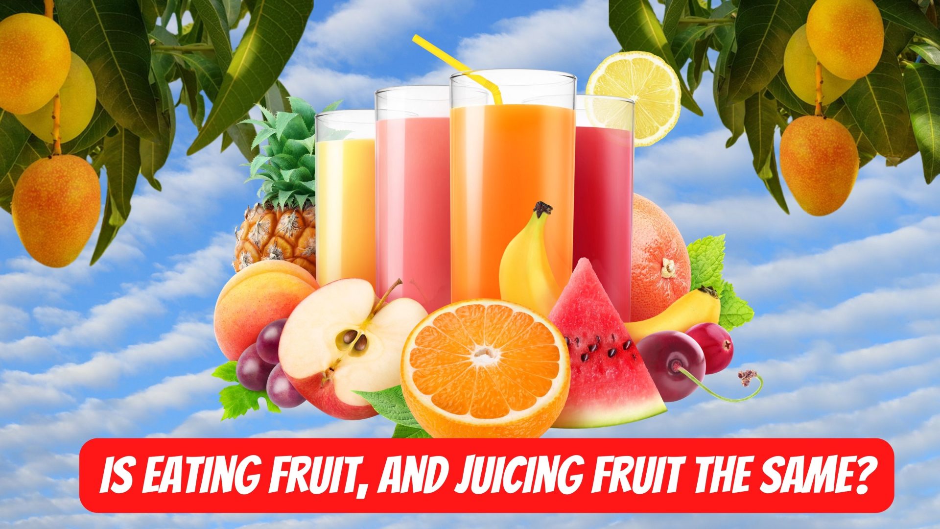 Is Eating Fruit, And Juicing Fruit The Same?