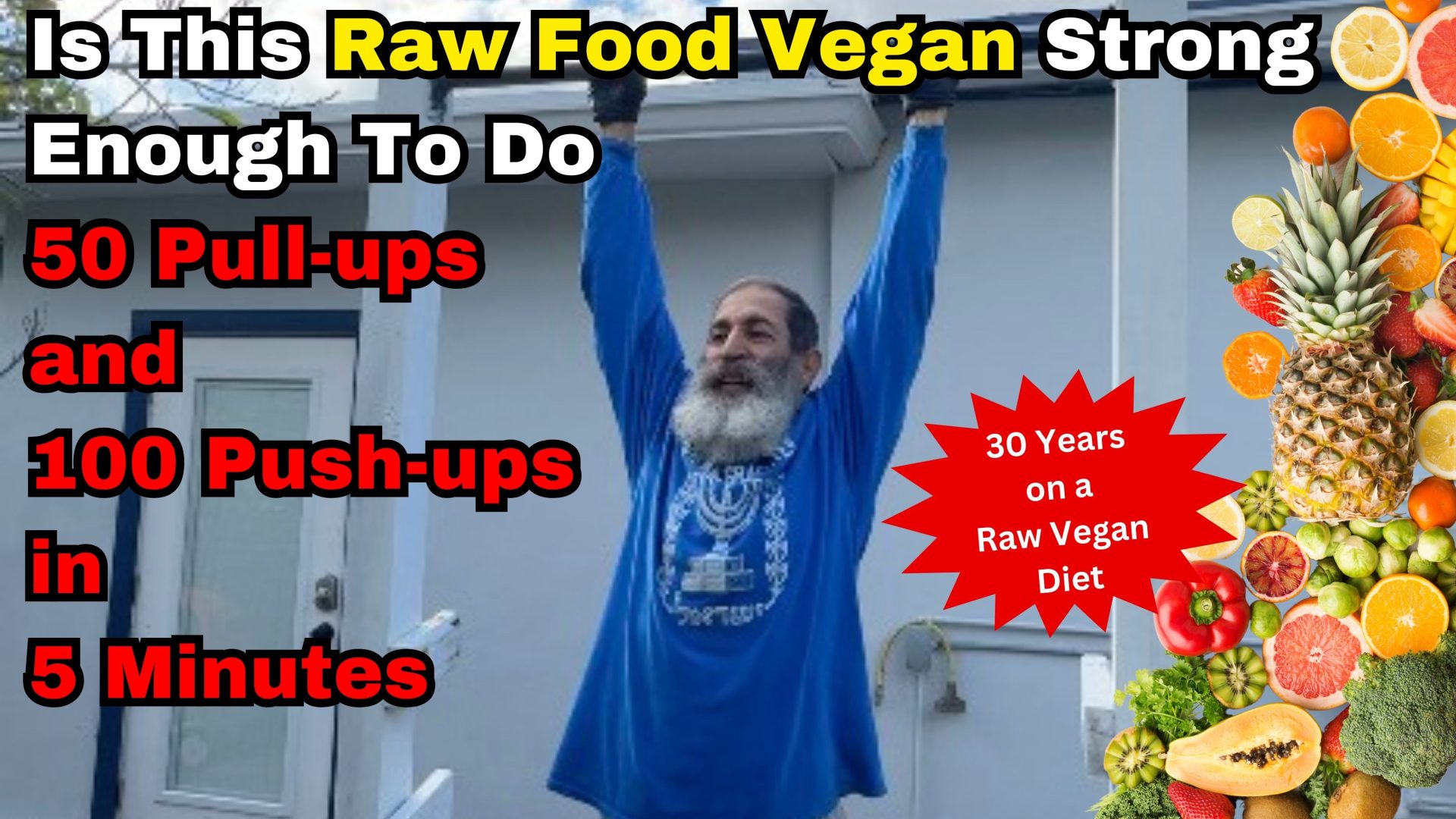 Can a 54-Year-Old Raw Food Vegan Complete 50 Pull-Ups & 100 Push-Ups in Under 5 Minutes?